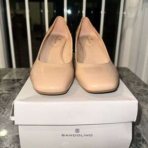 Nude Bandolino Block Heels